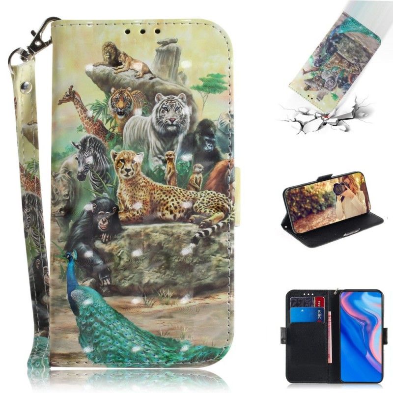 Flip Cover Huawei P Smart Z String Safari Dyr