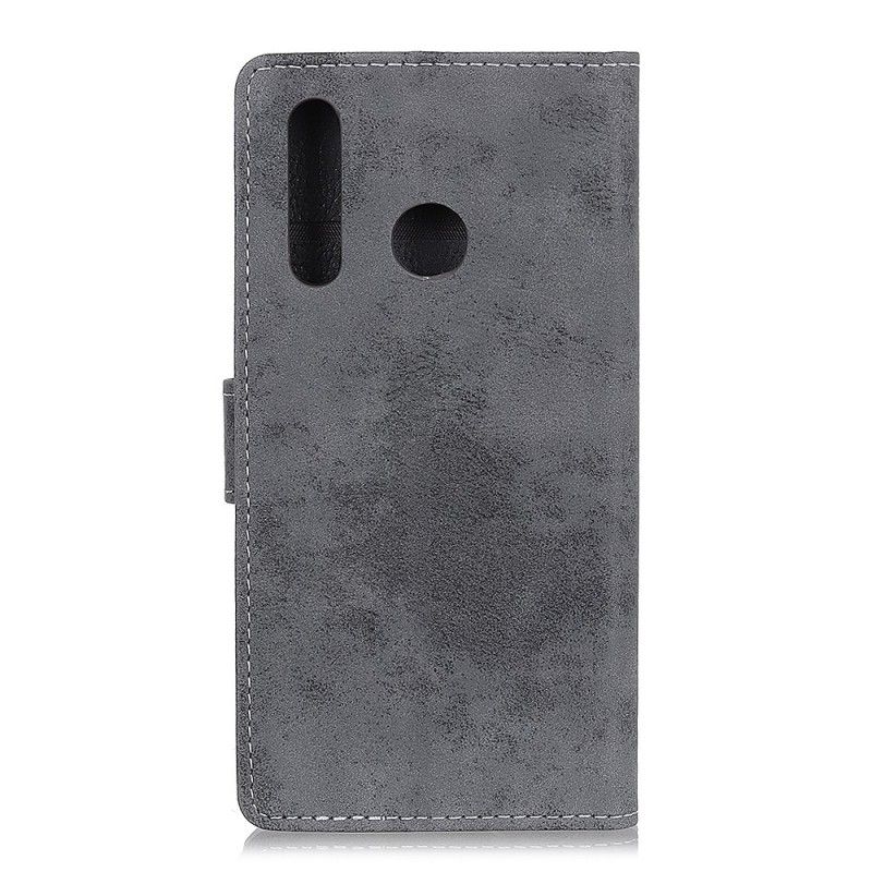 Flip Cover Læder for Huawei P Smart Z Grå Vintage Lædereffekt