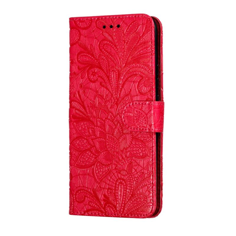 Flip Cover Læder Huawei P Smart Z Rose Gold Tribal Thong Blomster Original