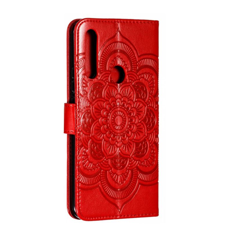 Flip Cover Læder Huawei P Smart Z Sort Mandala Og Diamanter