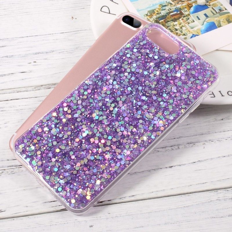 Cover for iPhone 7 Plus / 8 Plus Magenta Premium Glitter