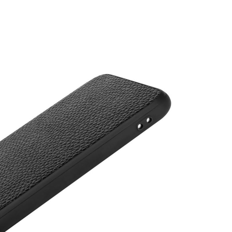 Cover iPhone 7 Plus / 8 Plus Sort Ægte Litchi Læder