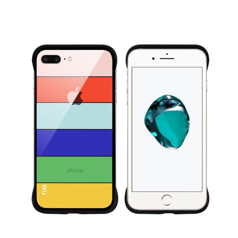 Cover iPhone 7 Plus / 8 Plus Turkis Mobilcover Nxe Regnbue-Serie