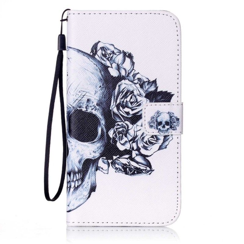 Flip Cover Læder iPhone 7 Plus / 8 Plus Blomstret Kranium