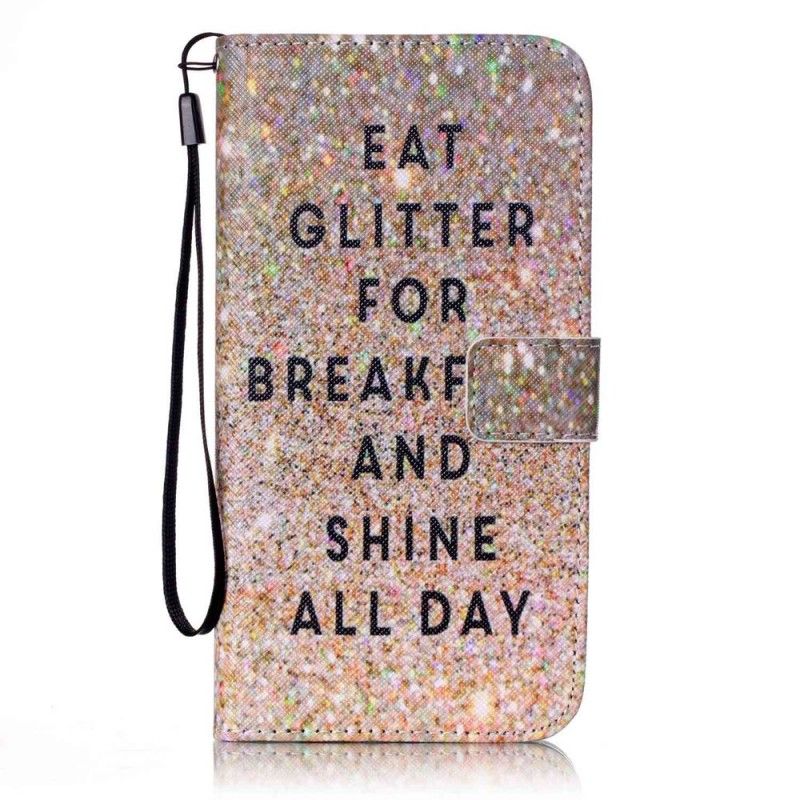 Flip Cover Læder iPhone 7 Plus / 8 Plus Spis Glitter