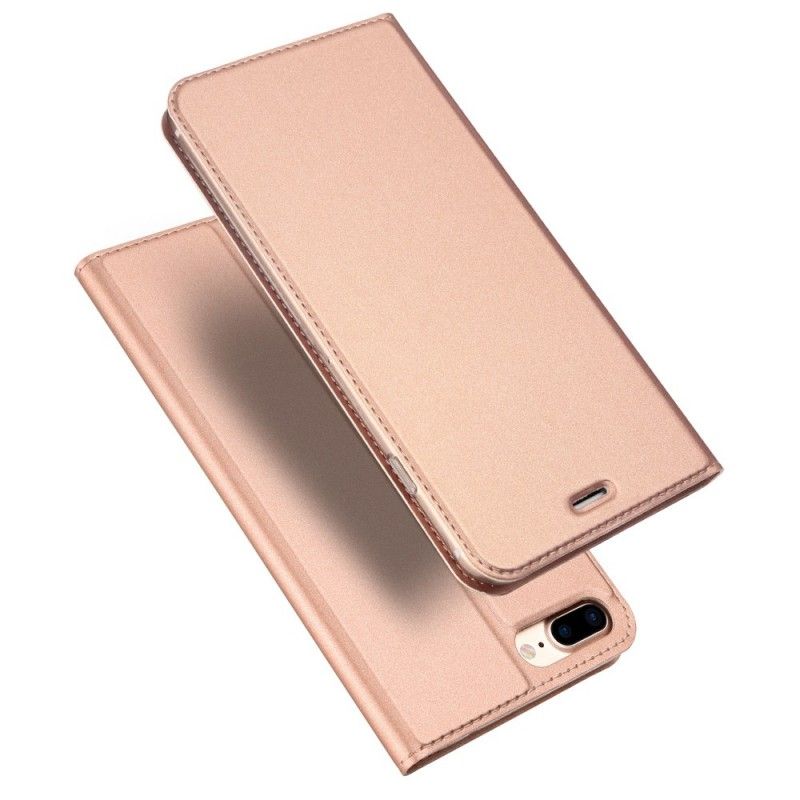 Læder Cover iPhone 7 Plus / 8 Plus Guld Harmonisk