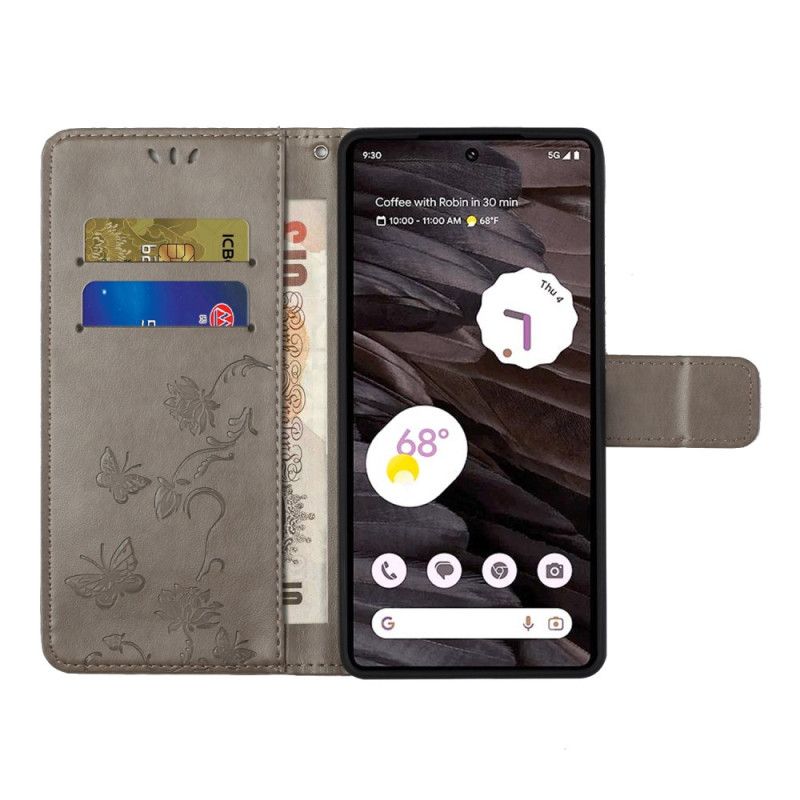 Flip Cover Google Pixel 8a Blomsterrem