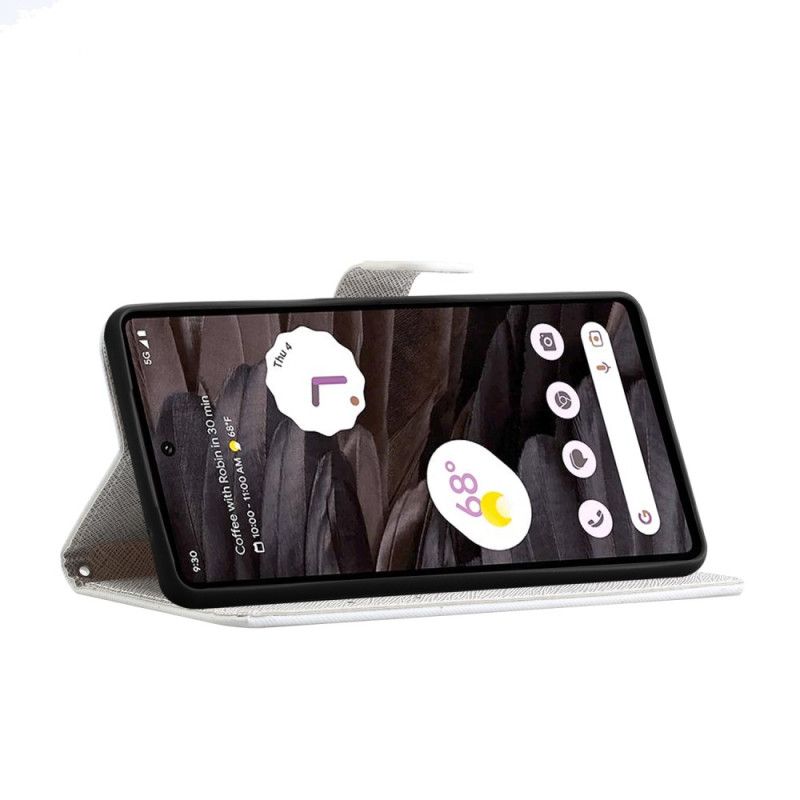 Flip Cover Google Pixel 8a Strap-on Guldsmede