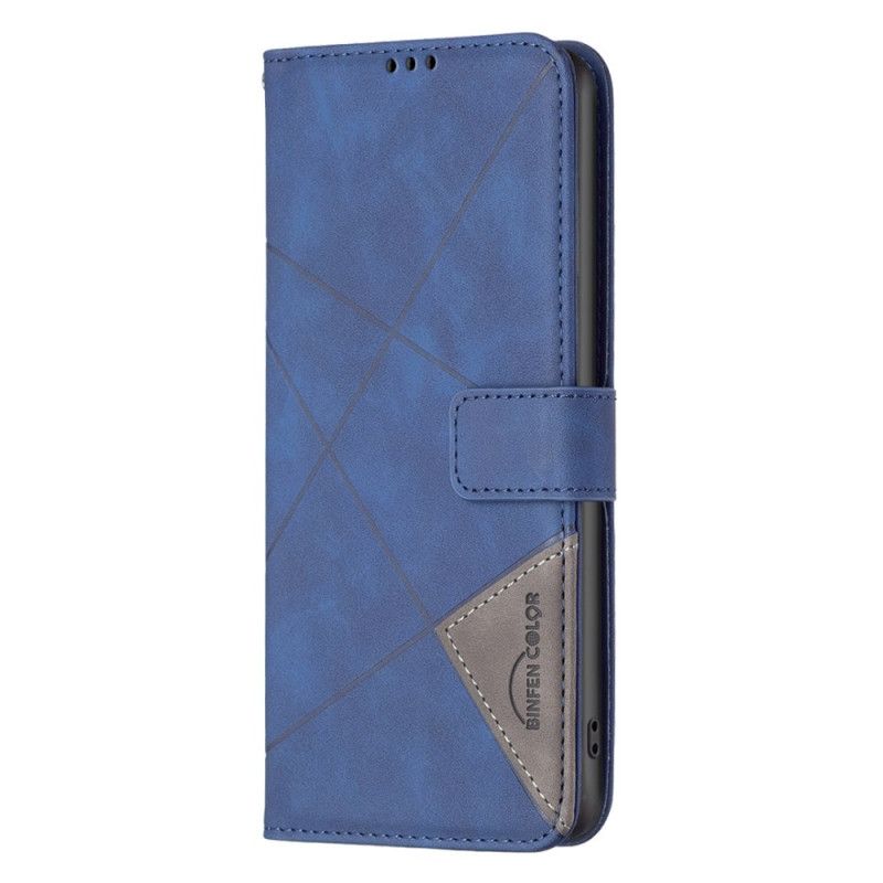 Læder Cover Google Pixel 8a Telefon Etui Geometri Binfen Farve