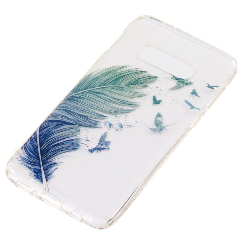 Cover for Samsung Galaxy S10e Farvede Fjer