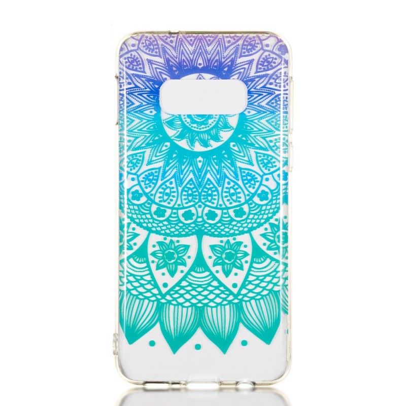 Cover for Samsung Galaxy S10e Gennemsigtig Farverig Mandala