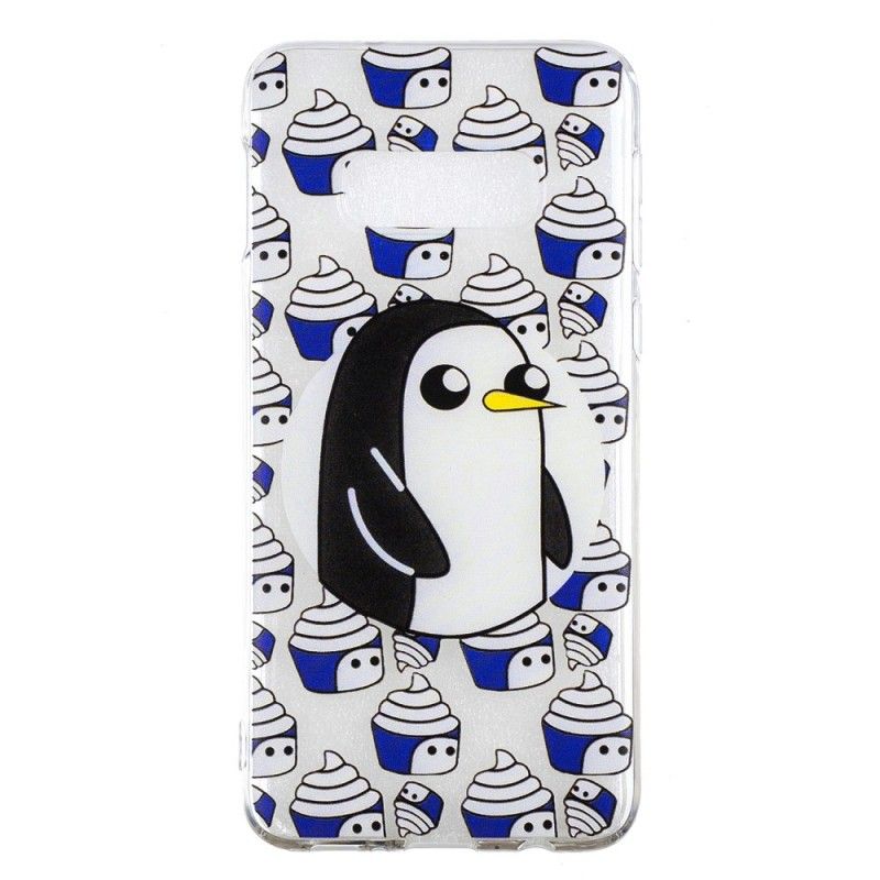 Cover for Samsung Galaxy S10e Gennemsigtige Pingviner