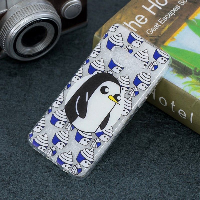 Cover for Samsung Galaxy S10e Gennemsigtige Pingviner