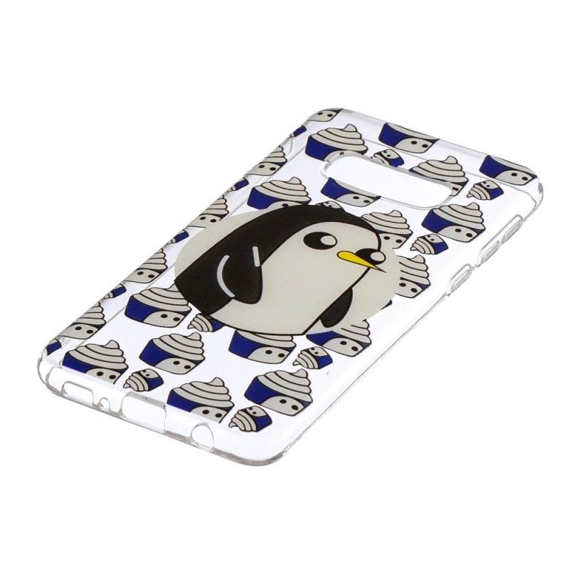 Cover for Samsung Galaxy S10e Gennemsigtige Pingviner