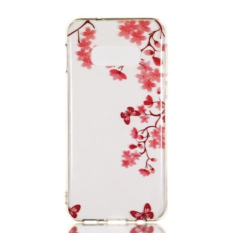 Cover for Samsung Galaxy S10e Gennemsigtigt Blomstrende Træ