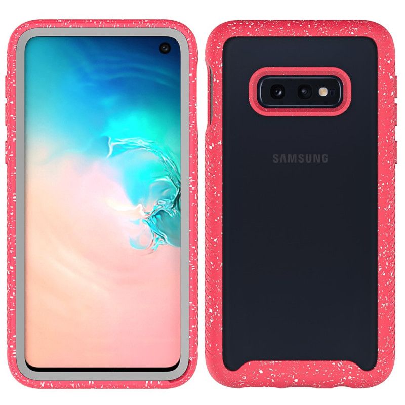 Cover for Samsung Galaxy S10e Hvid Glitterkant Design