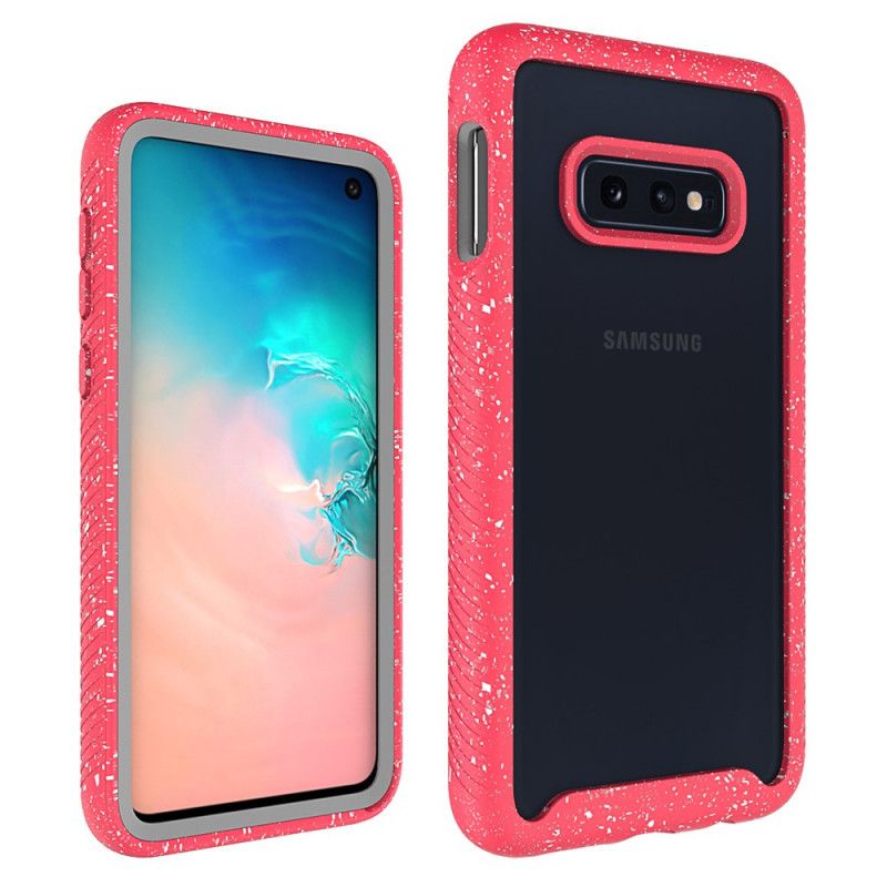 Cover for Samsung Galaxy S10e Hvid Glitterkant Design