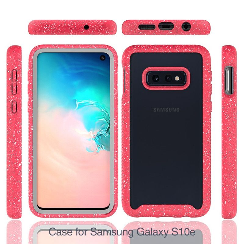 Cover for Samsung Galaxy S10e Hvid Glitterkant Design