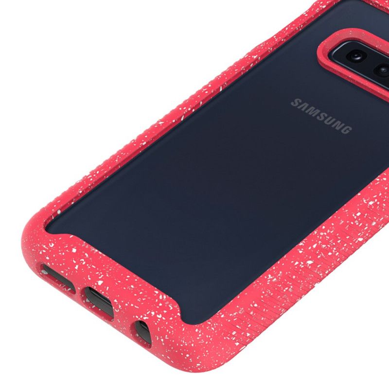 Cover for Samsung Galaxy S10e Hvid Glitterkant Design