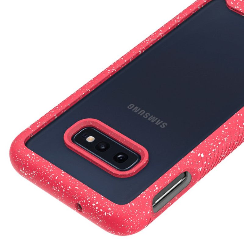 Cover for Samsung Galaxy S10e Hvid Glitterkant Design