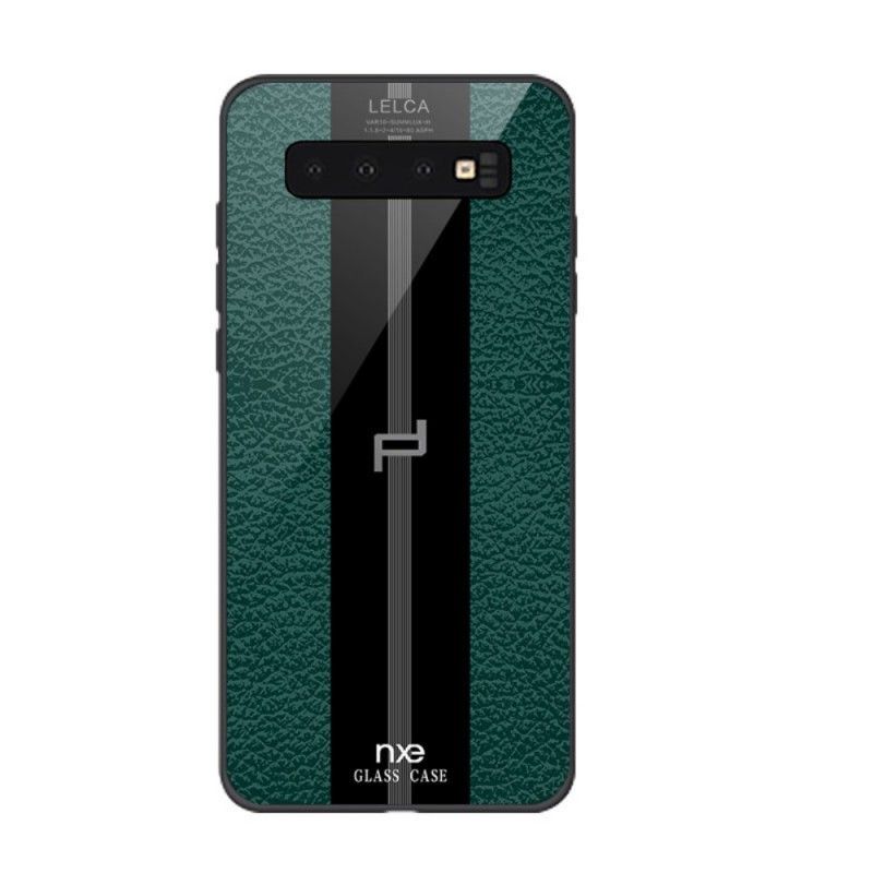 Cover for Samsung Galaxy S10e Hvid Nxe Lelca Læder Effekt