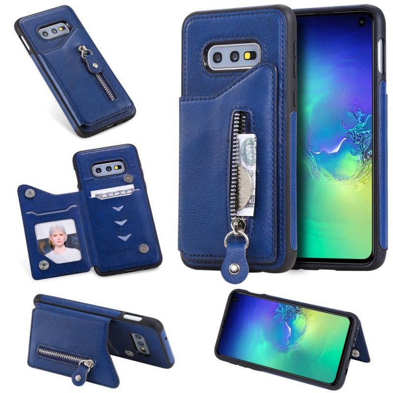 Cover for Samsung Galaxy S10e Sort Håndfri Support Tegnebog