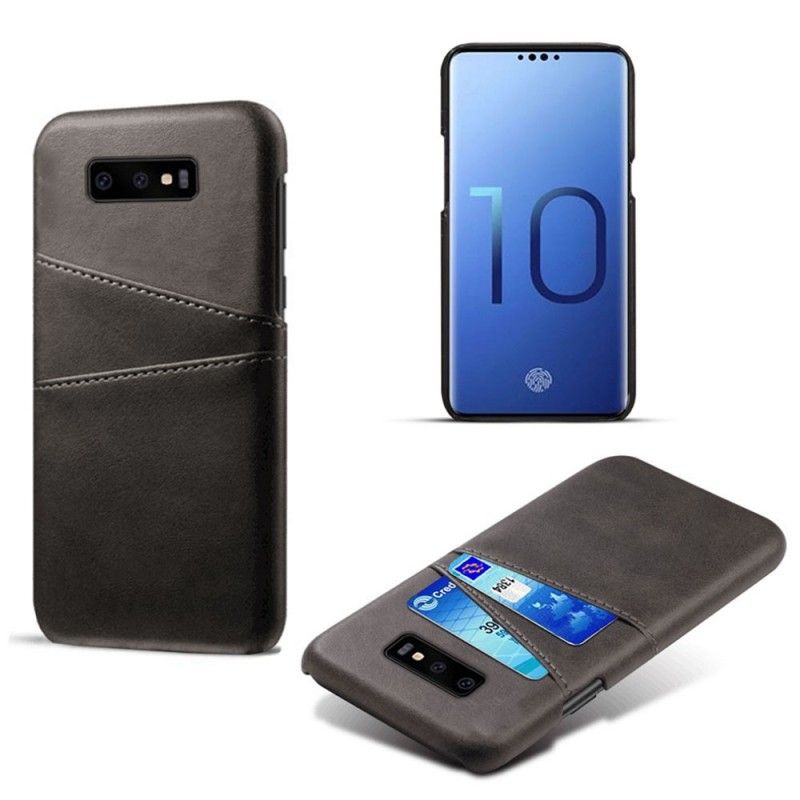 Cover for Samsung Galaxy S10e Sort Kortholder