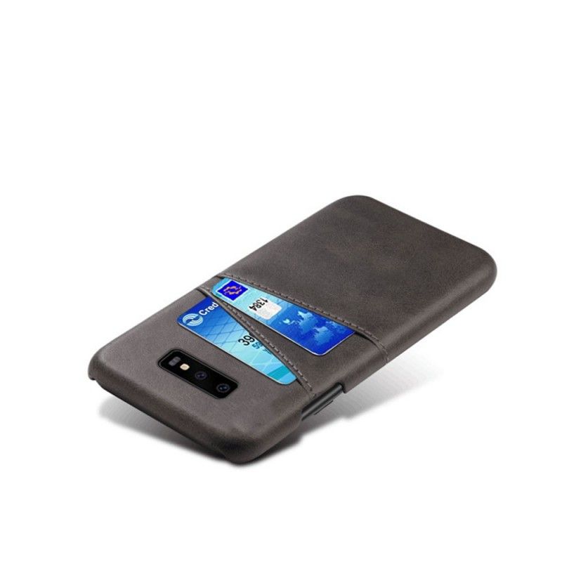 Cover for Samsung Galaxy S10e Sort Kortholder