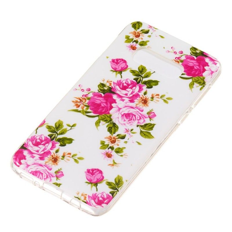 Cover Samsung Galaxy S10e Fluorescerende Frihedsblomster Original