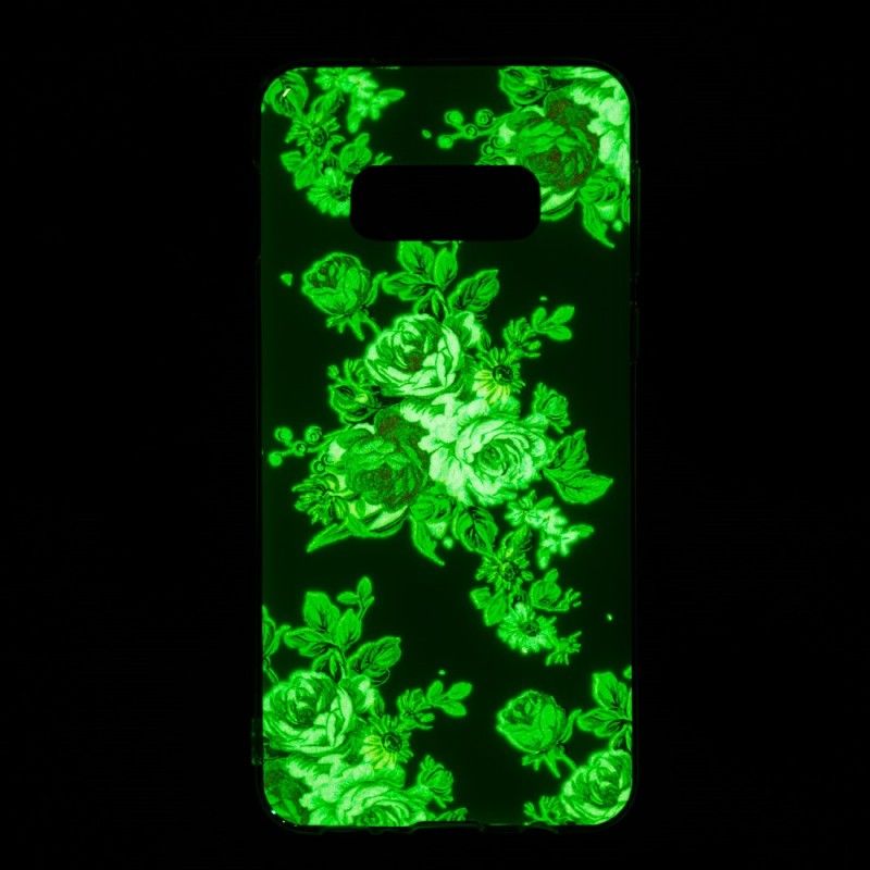 Cover Samsung Galaxy S10e Fluorescerende Frihedsblomster Original