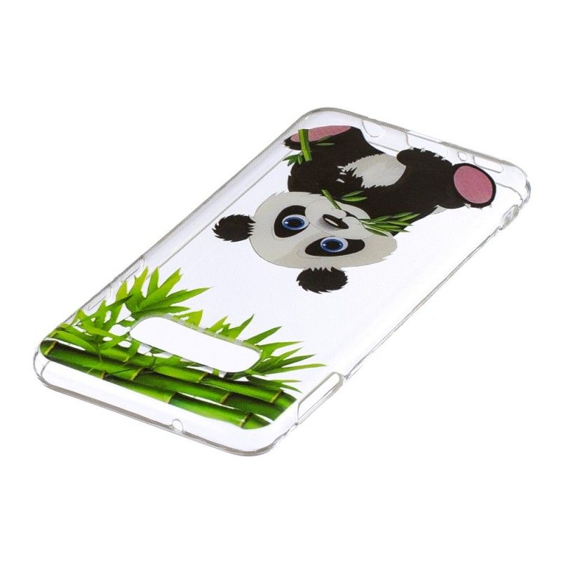 Cover Samsung Galaxy S10e Gennemsigtig Panda-Spisning