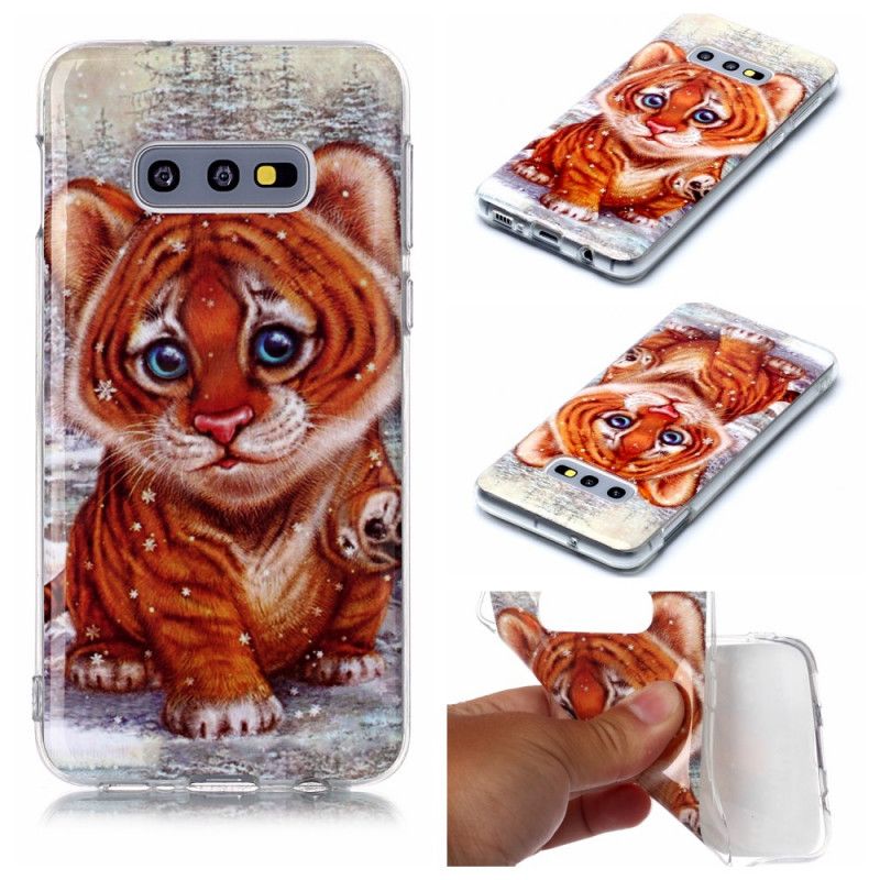 Cover Samsung Galaxy S10e Mobilcover Baby Tiger