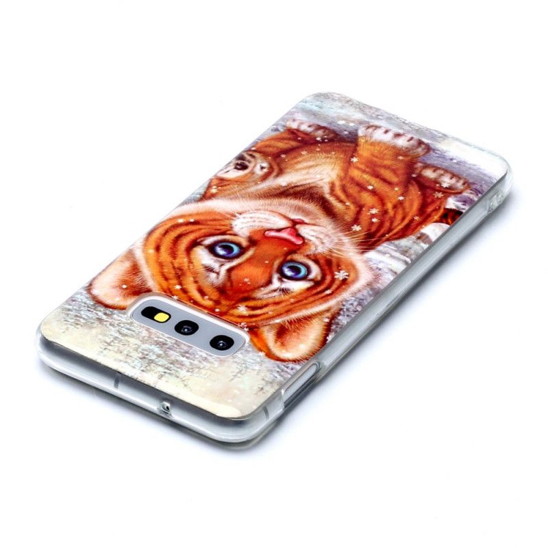 Cover Samsung Galaxy S10e Mobilcover Baby Tiger