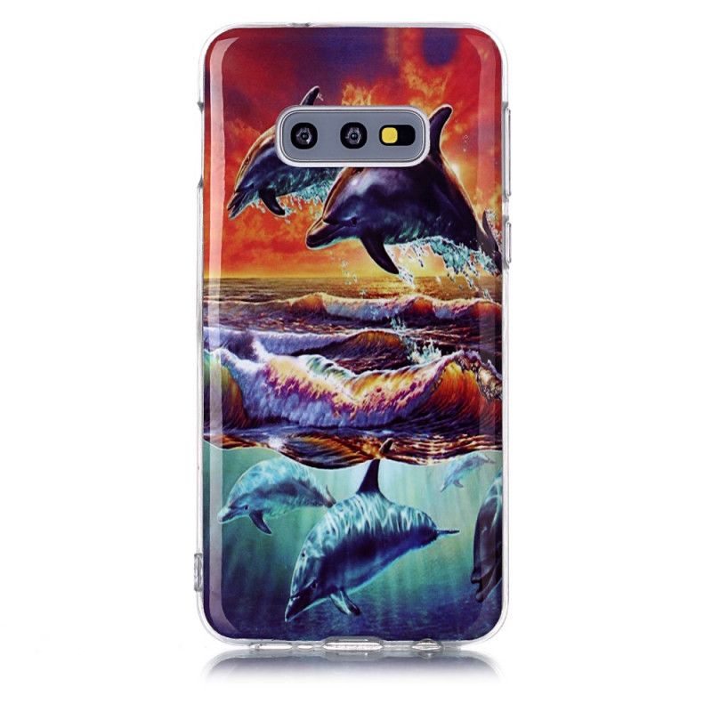 Cover Samsung Galaxy S10e Mobilcover Delfiner I Naturen