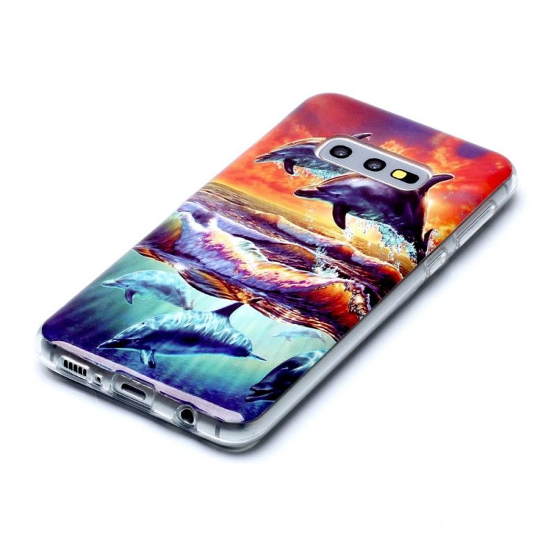 Cover Samsung Galaxy S10e Mobilcover Delfiner I Naturen