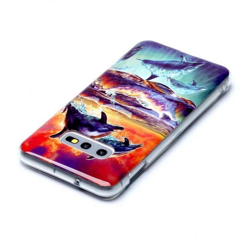 Cover Samsung Galaxy S10e Mobilcover Delfiner I Naturen