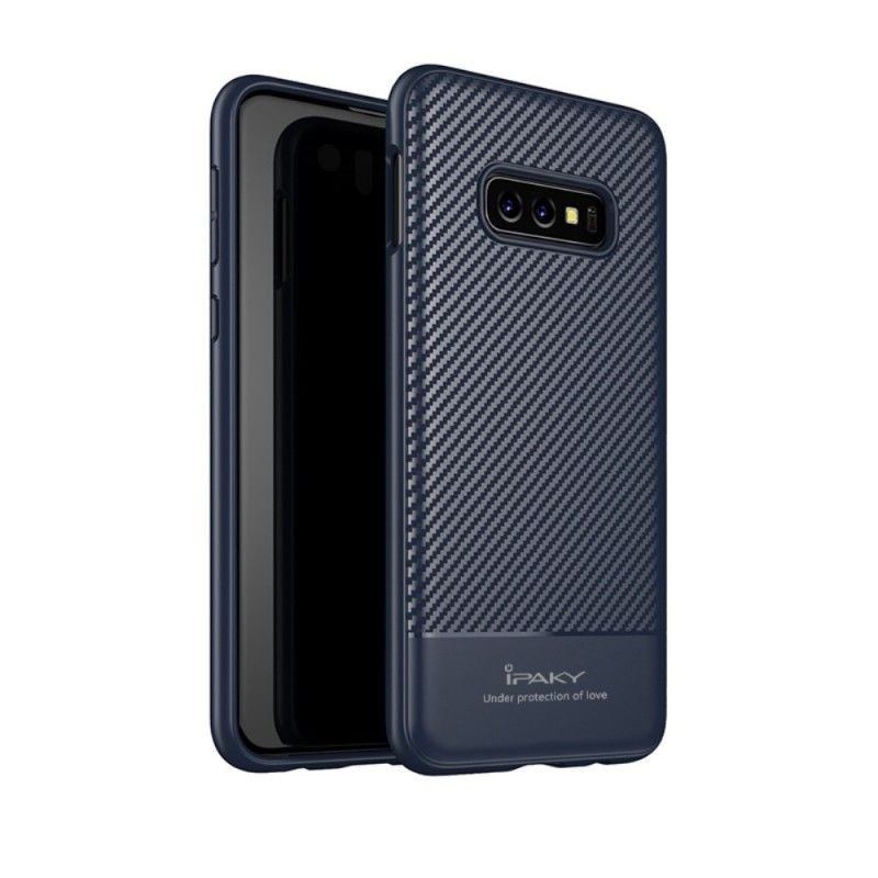 Cover Samsung Galaxy S10e Sort Ipaky Kulfiber