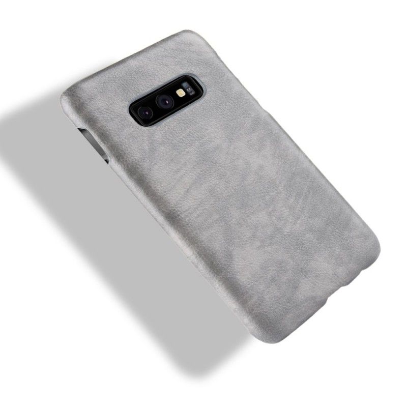 Cover Samsung Galaxy S10e Sort Lychee Læder Effekt