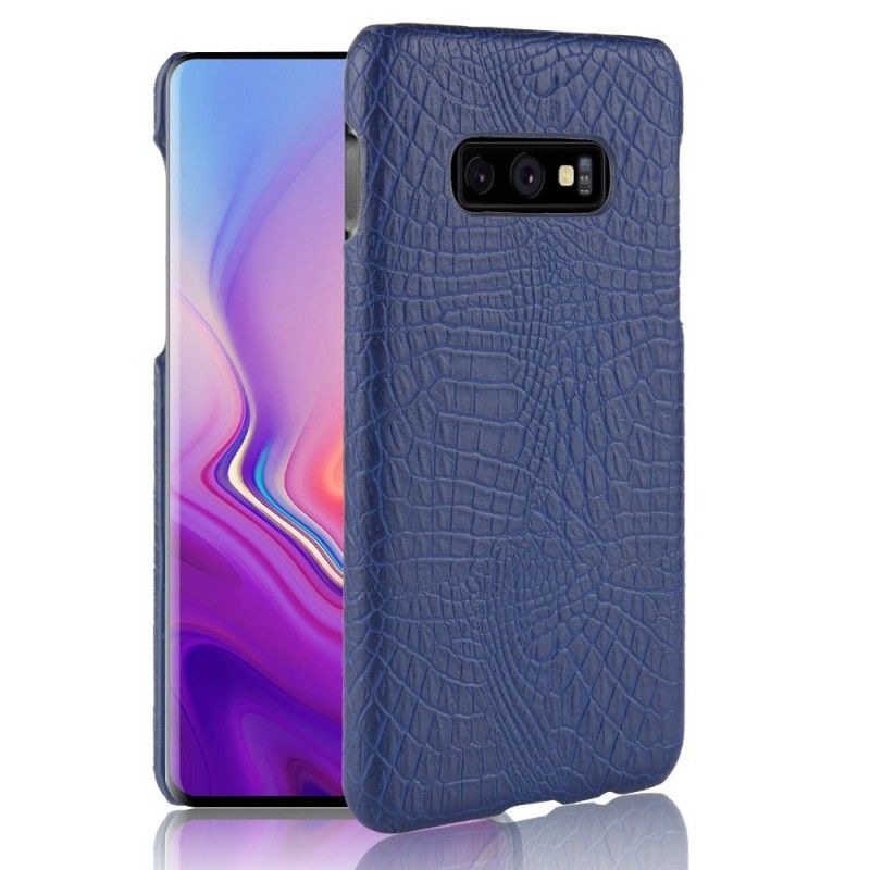 Cover Samsung Galaxy S10e Sort Mobilcover Krokodillehudeffekt