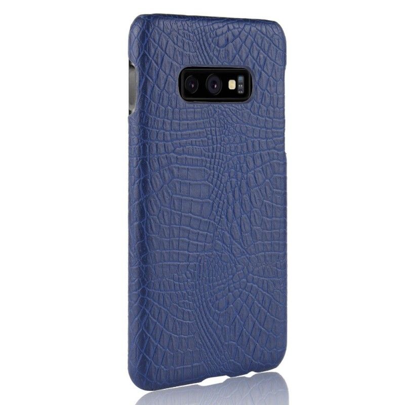 Cover Samsung Galaxy S10e Sort Mobilcover Krokodillehudeffekt