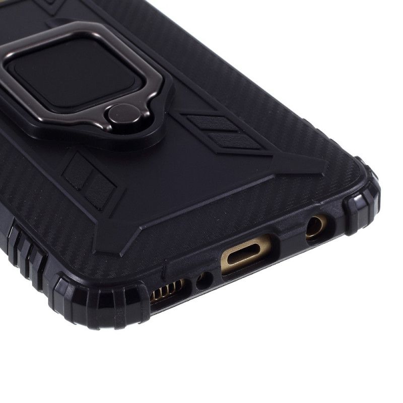 Cover Samsung Galaxy S10e Sort Ring Og Kulfiber