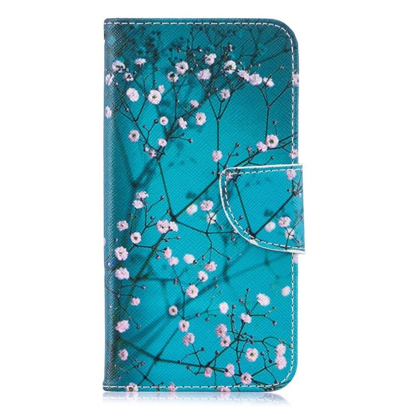 Flip Cover Læder for Samsung Galaxy S10e Blomstrende Træ