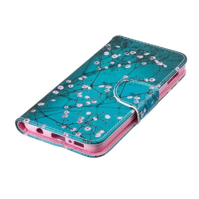 Flip Cover Læder for Samsung Galaxy S10e Blomstrende Træ