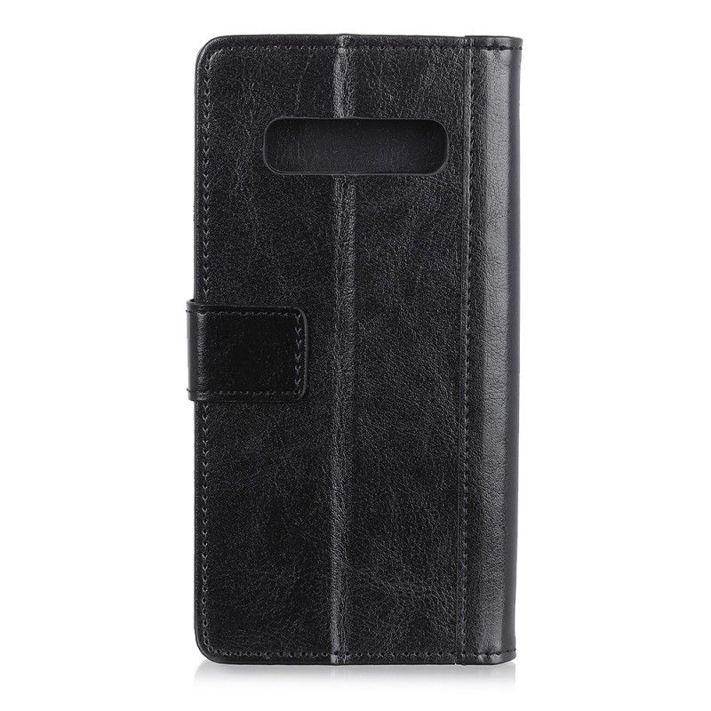 Flip Cover Læder for Samsung Galaxy S10e Grøn Antik Lædereffekt