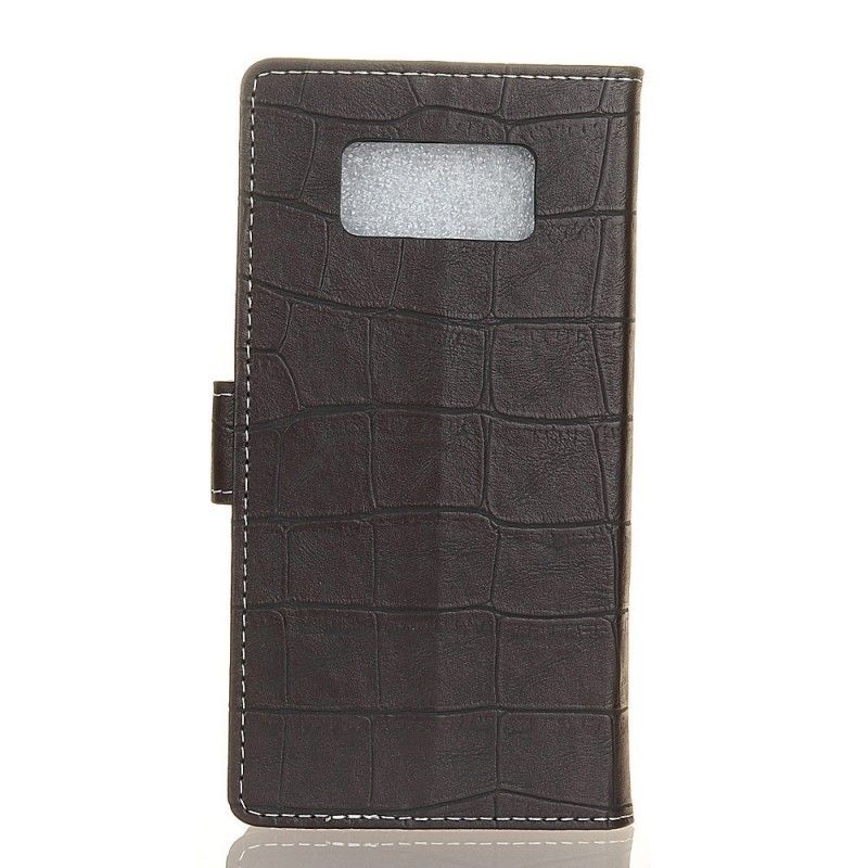 Flip Cover Læder for Samsung Galaxy S10e Krokodillehudeffekt