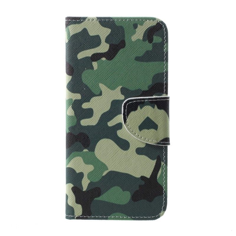 Flip Cover Læder Samsung Galaxy S10e Militær Camouflage