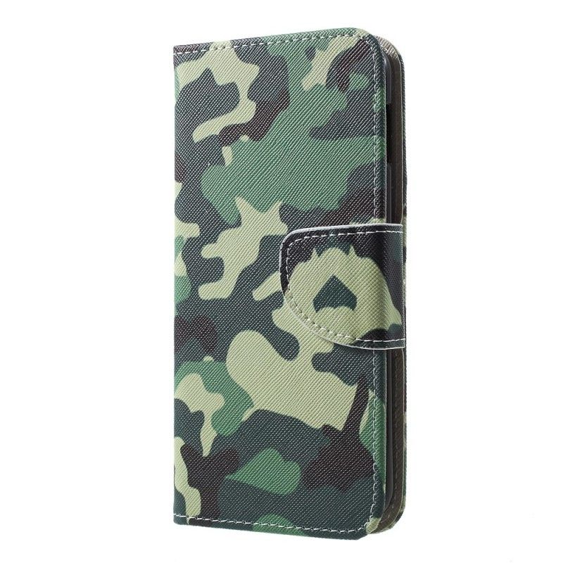 Flip Cover Læder Samsung Galaxy S10e Militær Camouflage