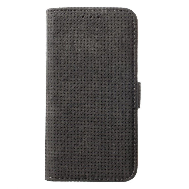 Flip Cover Læder Samsung Galaxy S10e Vintage Mesh Læder Effekt Beskyttelse