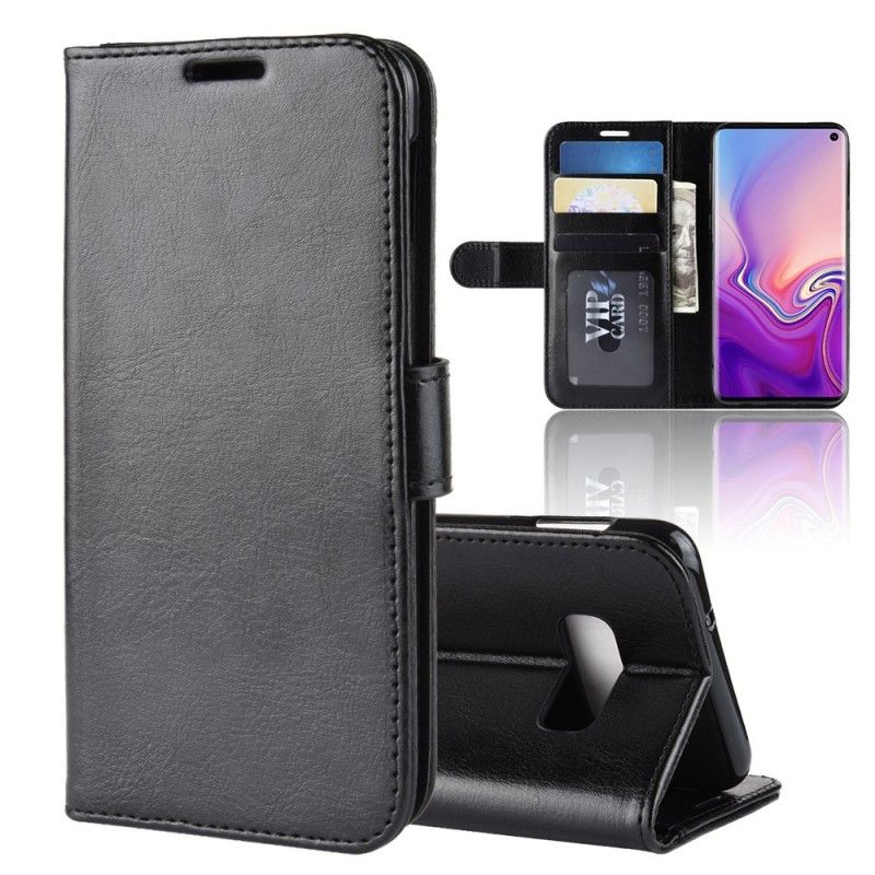 Flip Cover Samsung Galaxy S10e Sort Mobilcover Ultra Kunstlæder