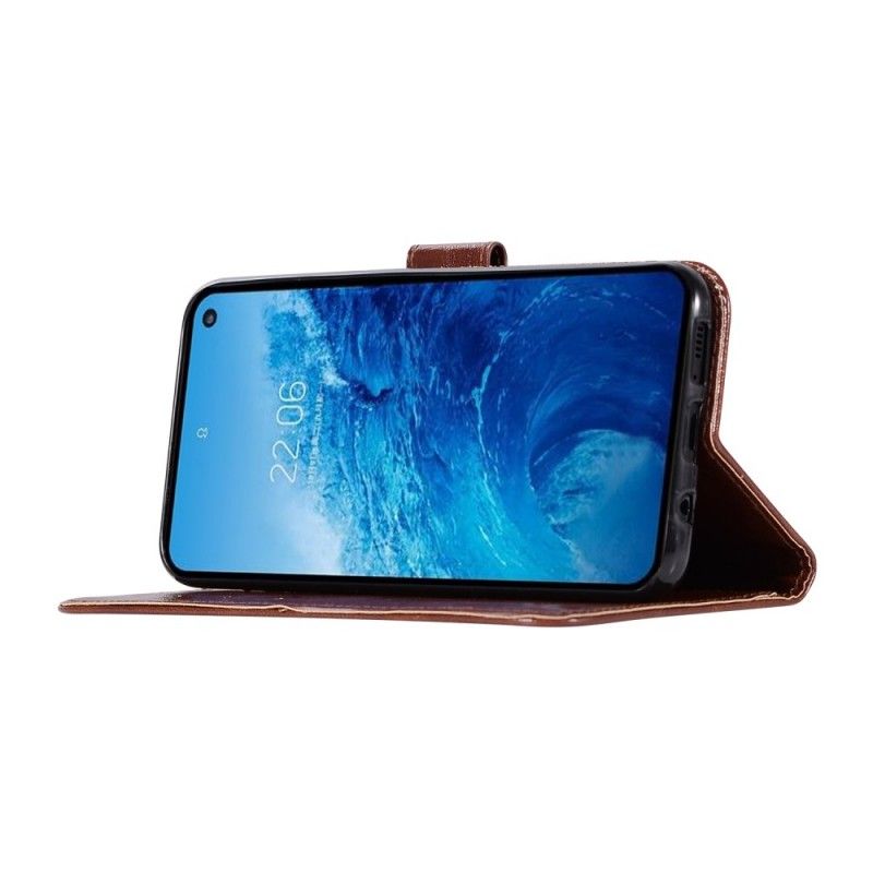 Flip Cover Samsung Galaxy S10e Vintage Lædereffekt Med Rem